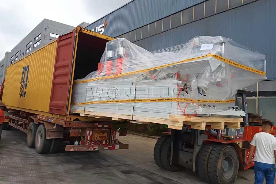 WONPLUS PVC Roof Tile Extrusion Line Successfully Shipped