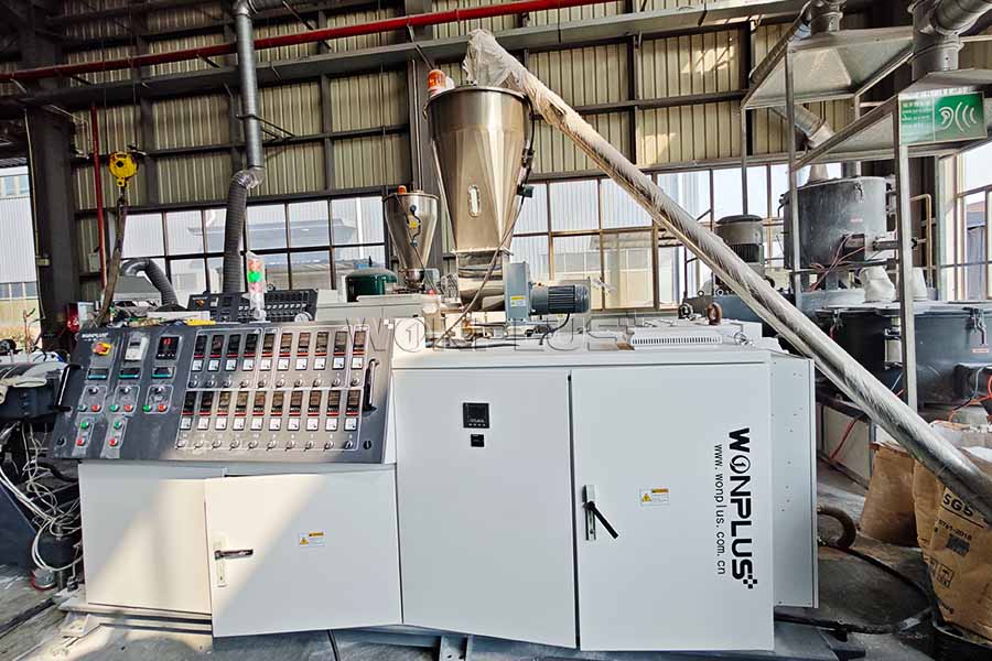 WONPLUS Completes Commissioning of High-Efficiency Double outlet PVC Pipe Extrusion Line